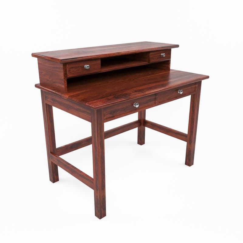Solid Sheesham Wooden Study Table & Desk with Drawer for Office and Home | Wooden Computer Laptop Table | Reading & Writing | Laptop Desk(Honey) - image 2