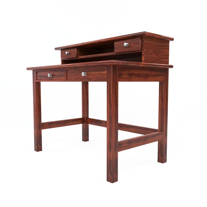 Solid Sheesham Wooden Study Table & Desk with Drawer for Office and Home | Wooden Computer Laptop Table | Reading & Writing | Laptop Desk(Honey) - image 6