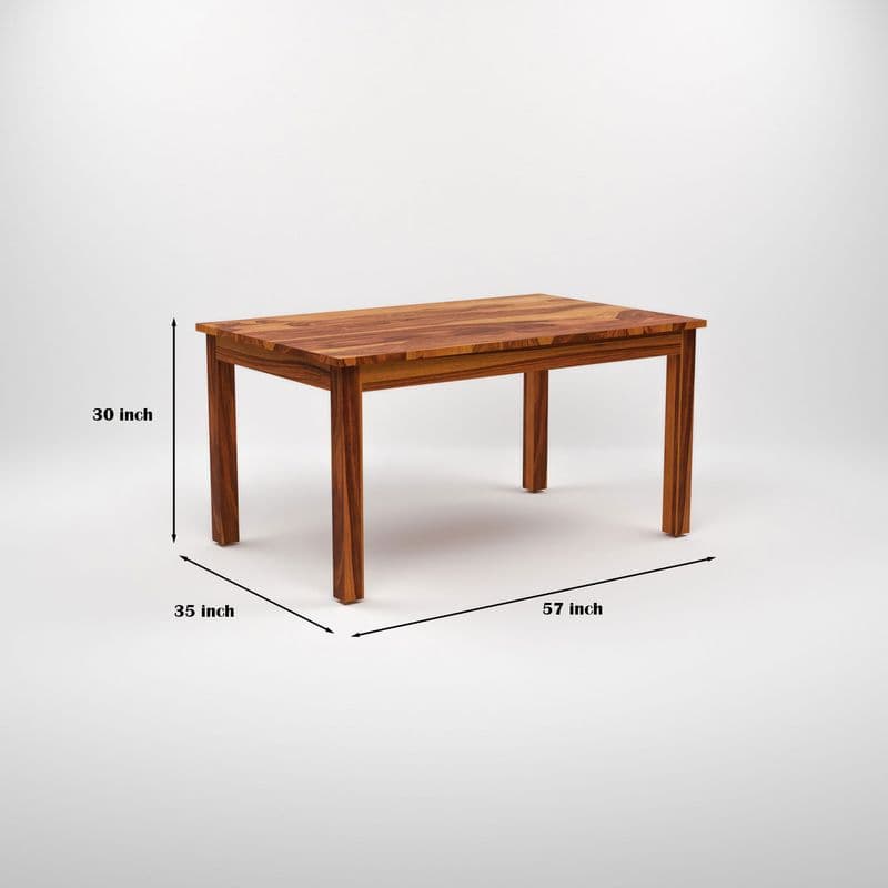 Solid Sheesham Wood 4 Chair with 1 Bench Dining Table Set with Cushioned Chairs for Dining Room | Living Room | Home & Office | Hotels Restaurant (6 Seater with Bench, Honey A) - image 16