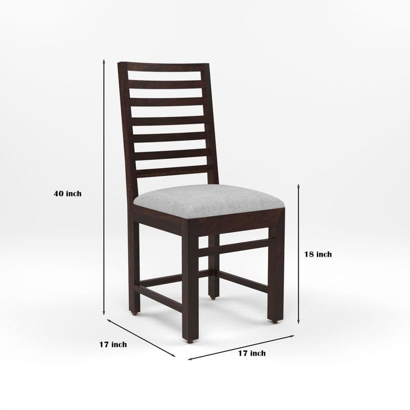Solid Sheesham Wood 4 Chair with 1 Bench Dining Table Set with Cushioned Chairs for Dining Room | Living Room | Home & Office | Hotels Restaurant (6 Seater with Bench, Walnut) - image 7