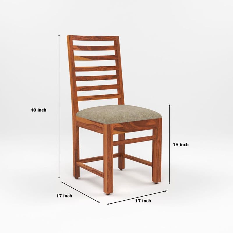 Solid Sheesham Wood 4 Chair with 1 Bench Dining Table Set with Cushioned Chairs for Dining Room | Living Room | Home & Office | Hotels Restaurant (6 Seater with Bench, Honey) - image 8