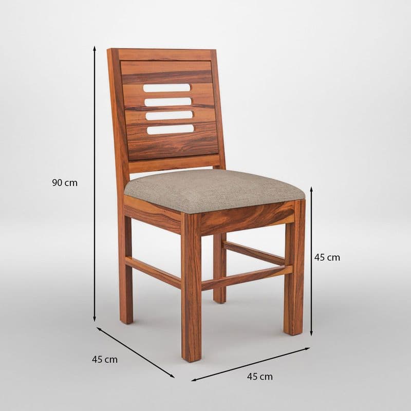 Solid Sheesham Wood 4 Seater Dining Set Dining Table Set with Cushioned Chairs for Dining Room | Living Room | Home & Office | Hotels Restaurant (4 Seater, Honey E) - image 7
