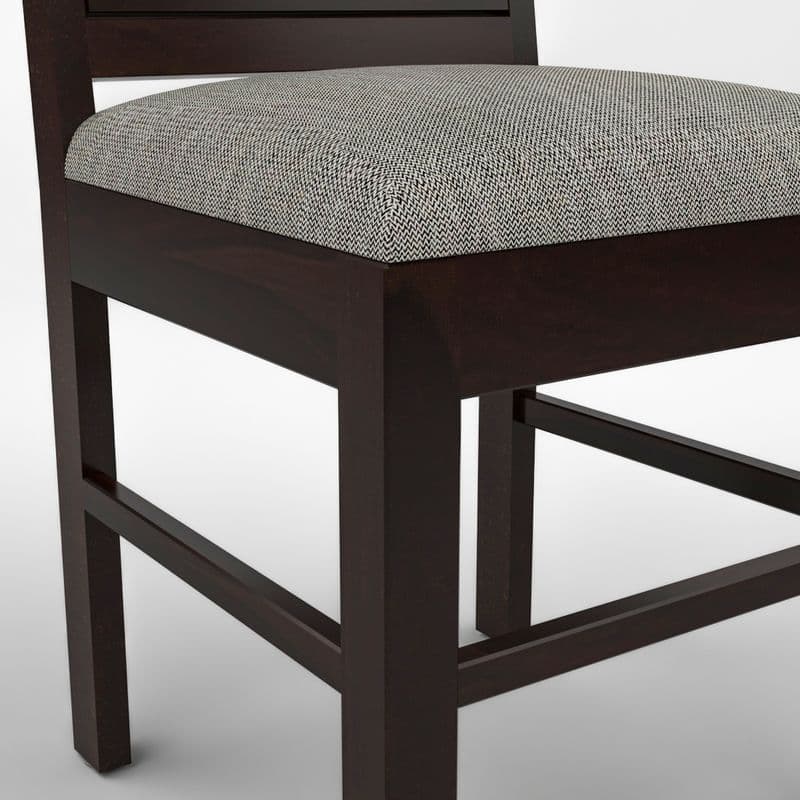 Solid Sheesham Wood 4 Seater Dining Table Set with Cushioned Chairs for Dining Room | Living Room | Home & Office | Hotels Restaurant & Cafe (4 Seater, Walnut E) - image 5
