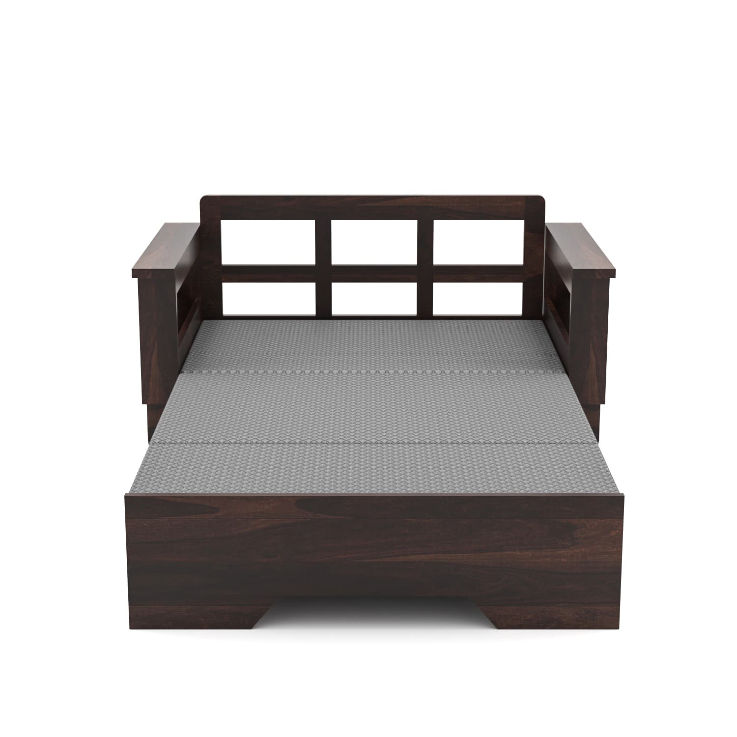 Shisham Wood 2-seater Sofa with Classic Grain - Classic - Walnut - image 6