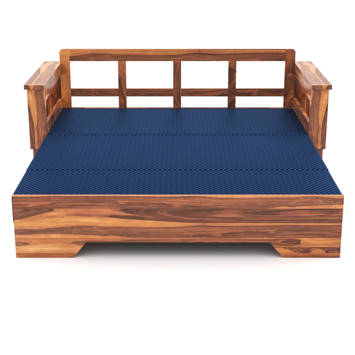 Shisham Wood 3-seater Sofa with Classic Grain - Classic - Honey - image 4