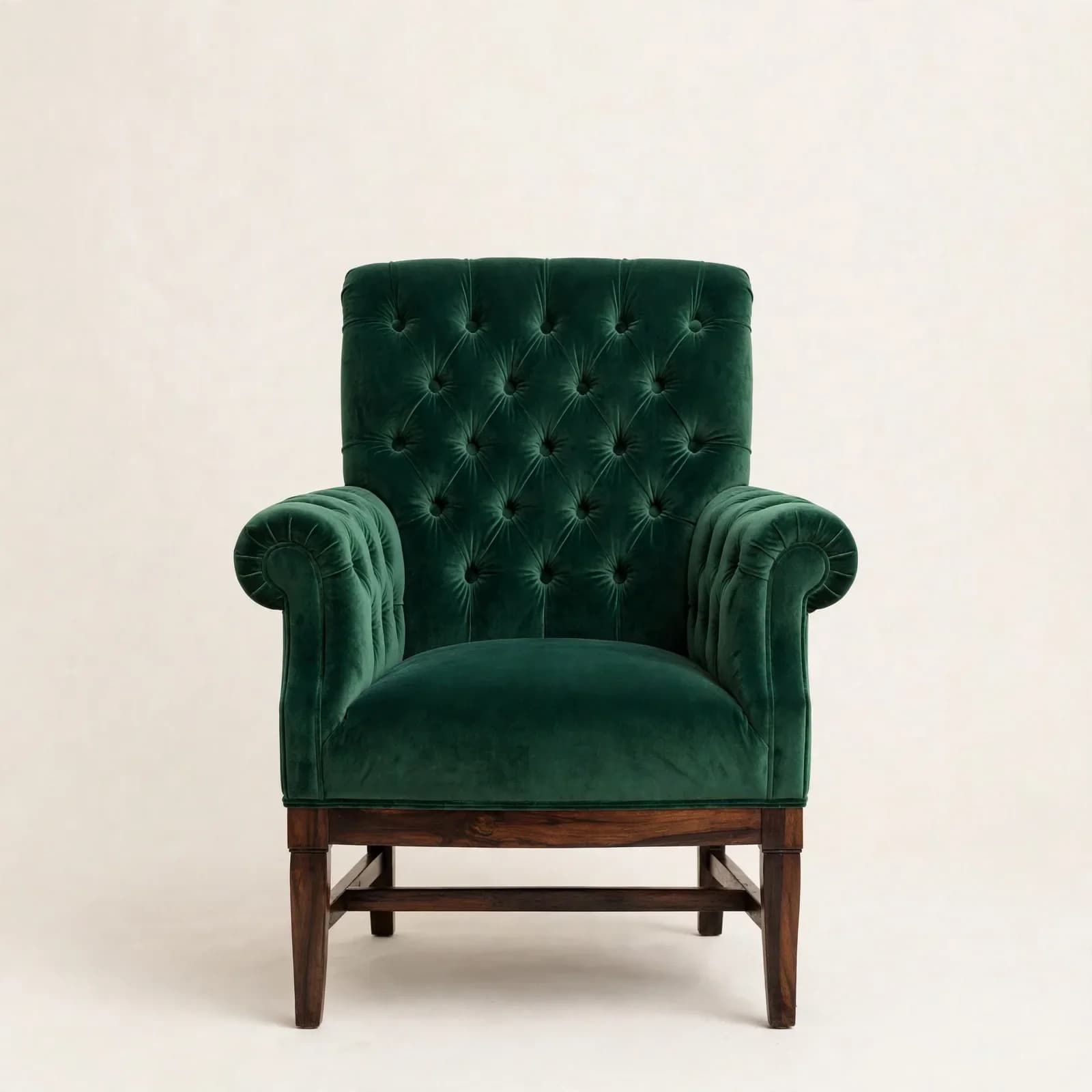 Chesterfield Classic Sheesham Wood Bedroom Chair