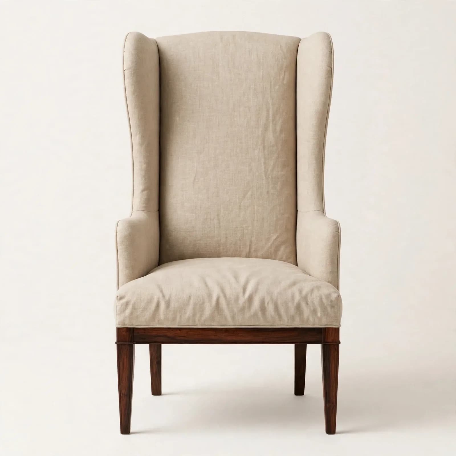 Wingback Classic Sheesham Wood Bedroom Chair