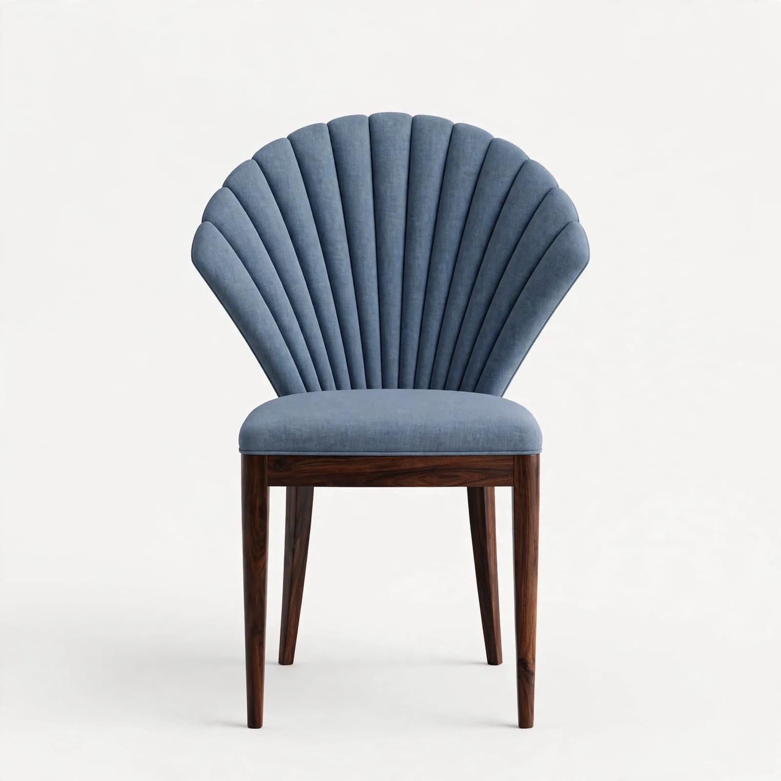 Fan Back Upholstered Classic Sheesham Wood Bedroom Chair