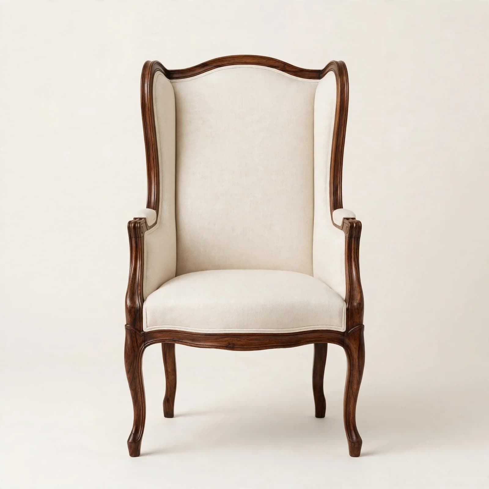 Bergere Classic Sheesham Wood Bedroom Chair