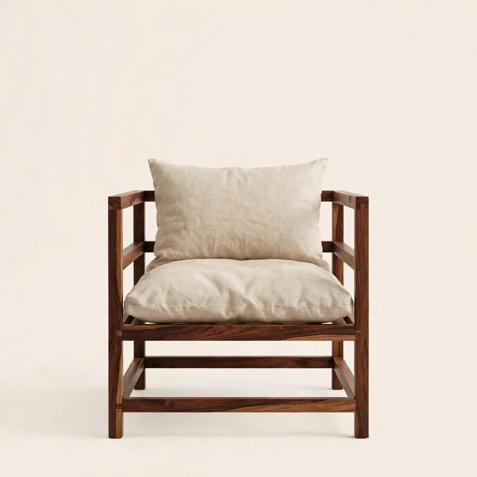 Open Frame Classic Sheesham Wood Bedroom Chair