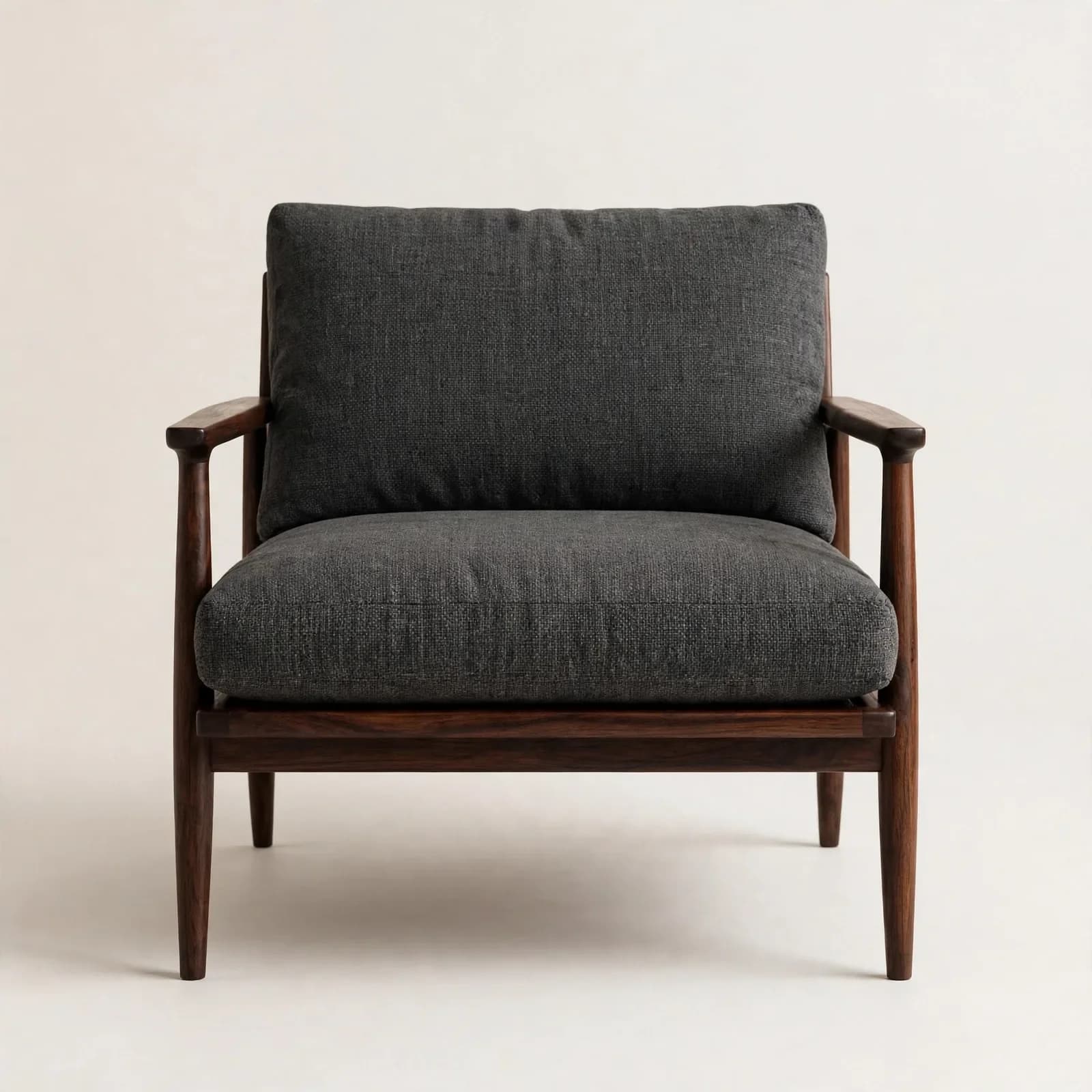 Low Lounge Upholstered Classic Sheesham Wood Bedroom Chair