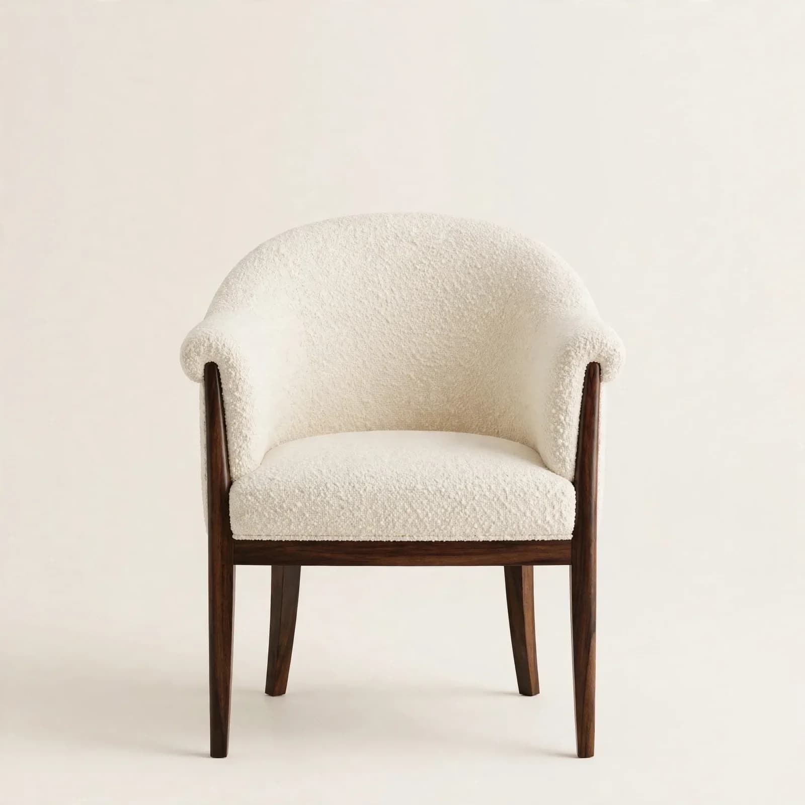 Scoop Back Classic Sheesham Wood Dining Armchair