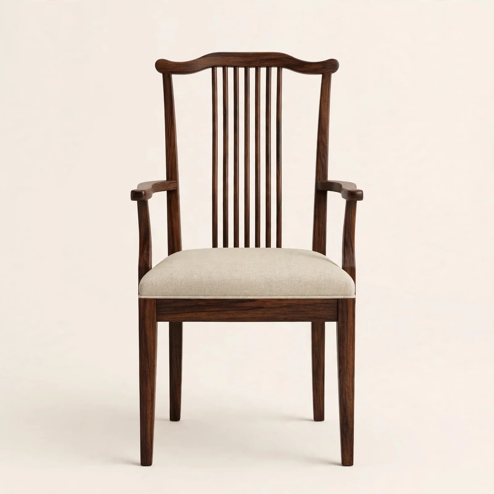 Comb Back Classic Sheesham Wood Dining Armchair