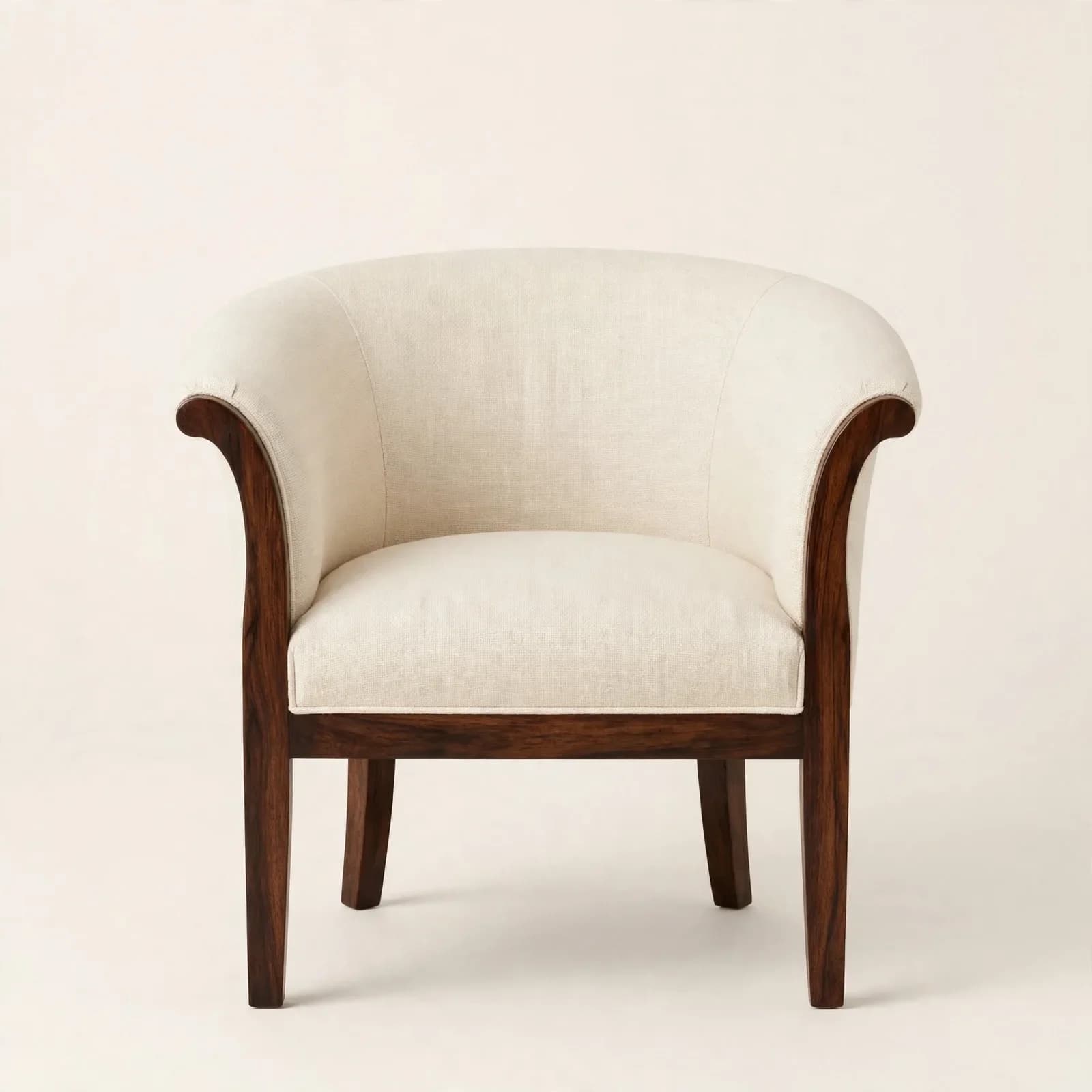 Barrel Classic Sheesham Wood Dining Armchair