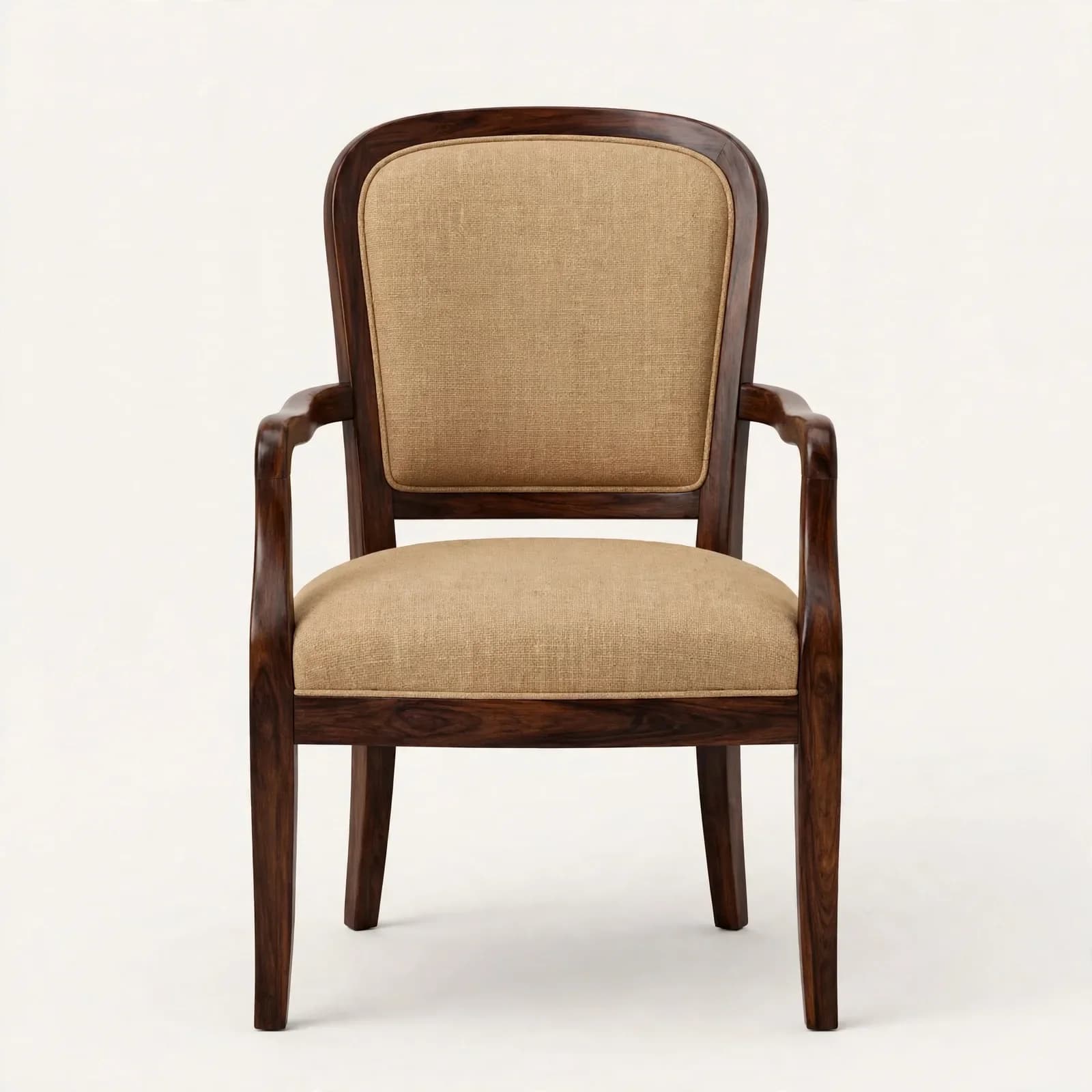 Captains Classic Sheesham Wood Dining Armchair
