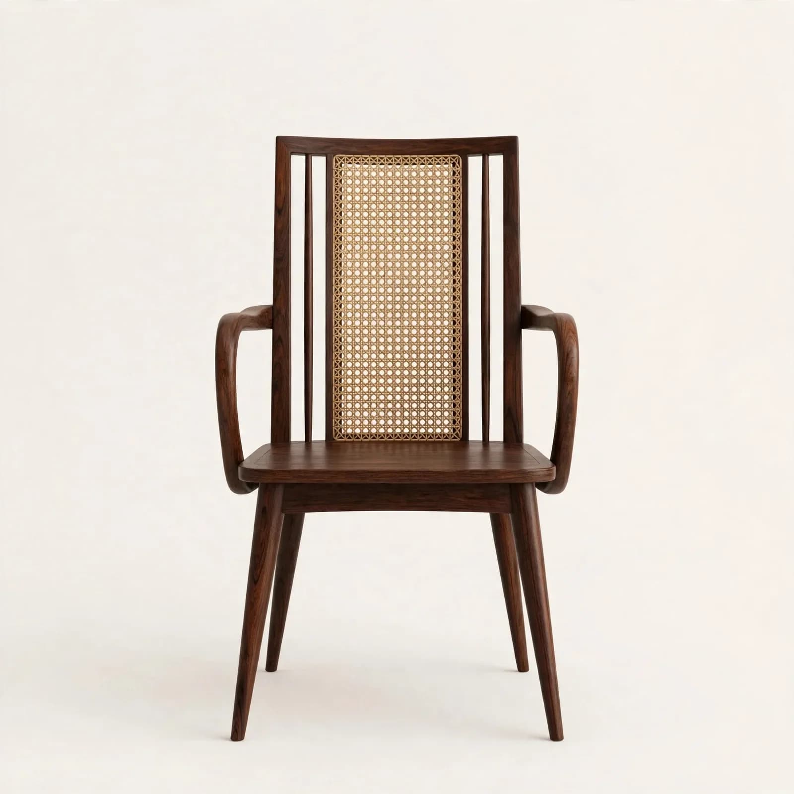 Slat Accent Cane Classic Sheesham Wood Dining Chair