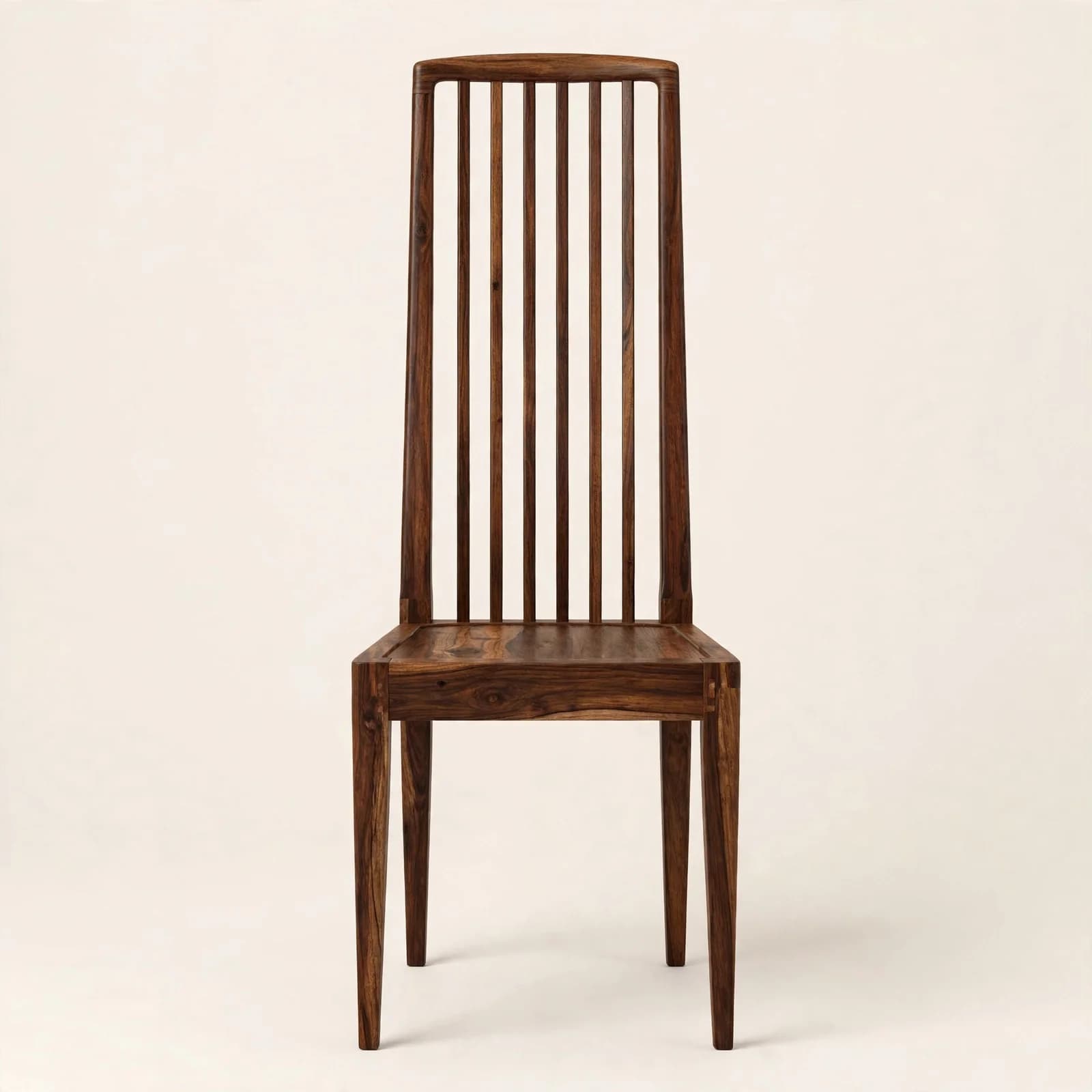 High Back Classic Sheesham Wood Dining Chair