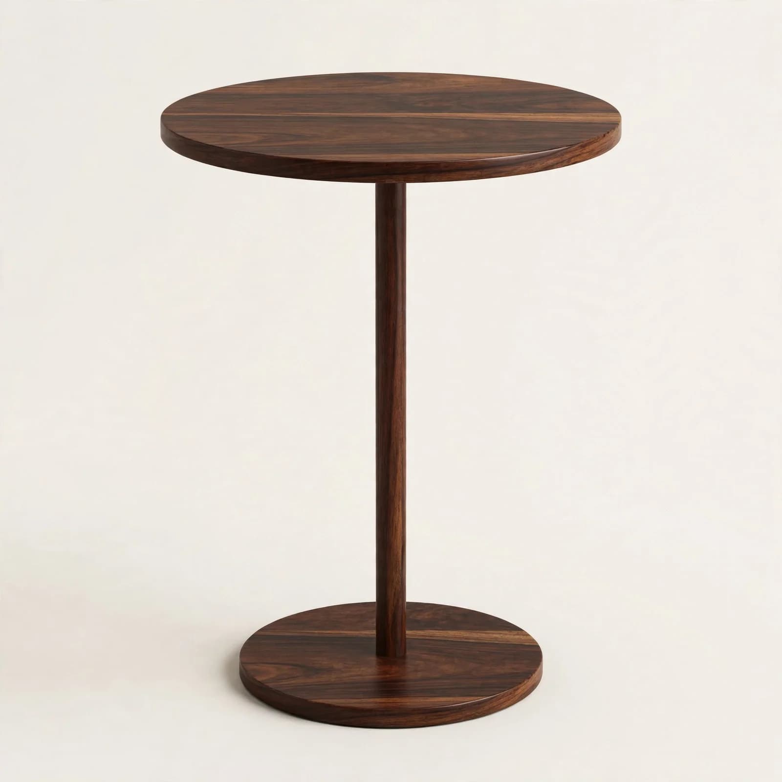 Stem Modern Sheesham Wood Side Table