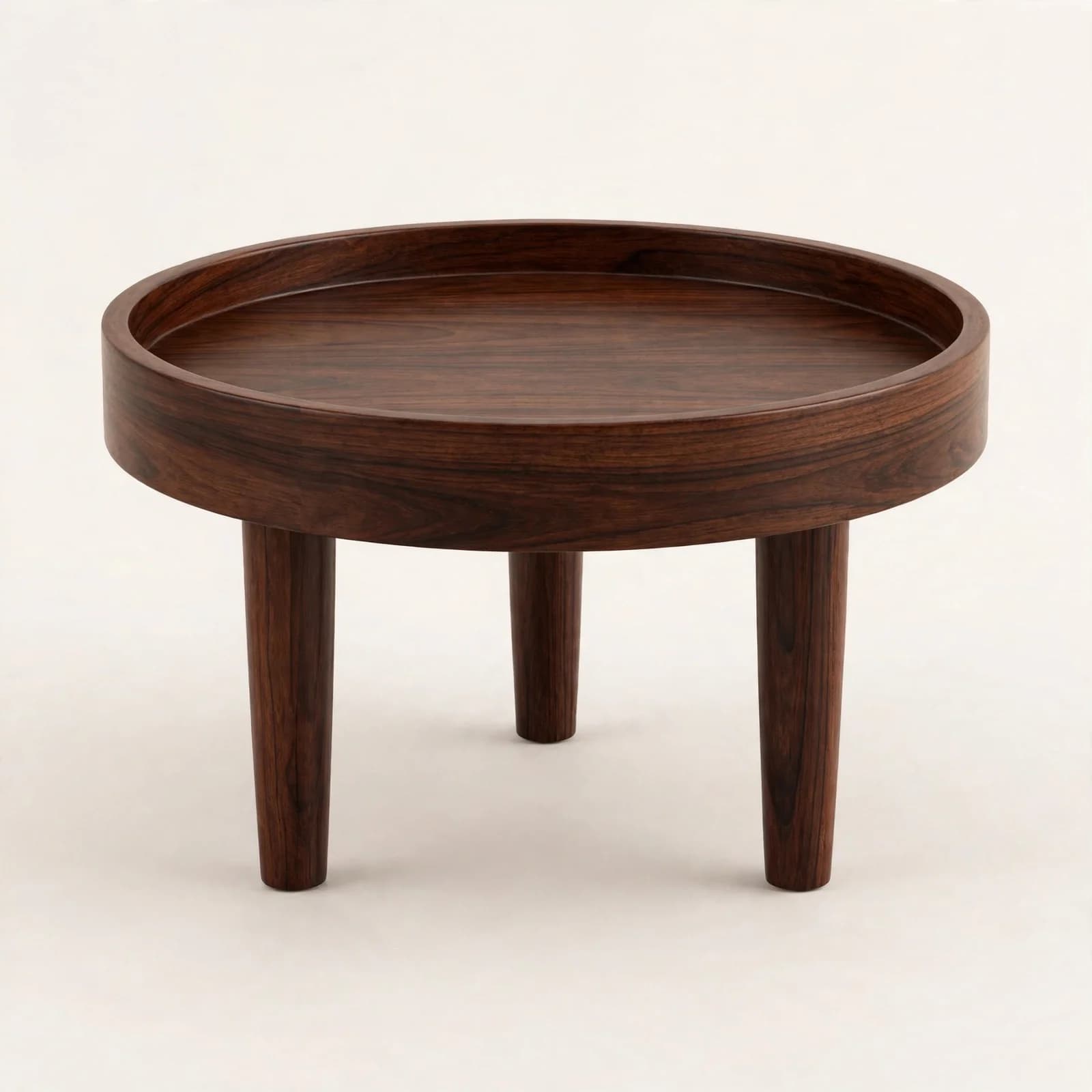Tray Modern Sheesham Wood Side Table