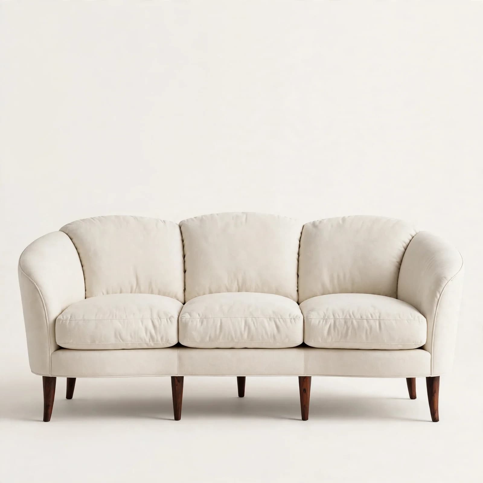 Curvedback Classic Sheesham Wood 3 Seater Sofa