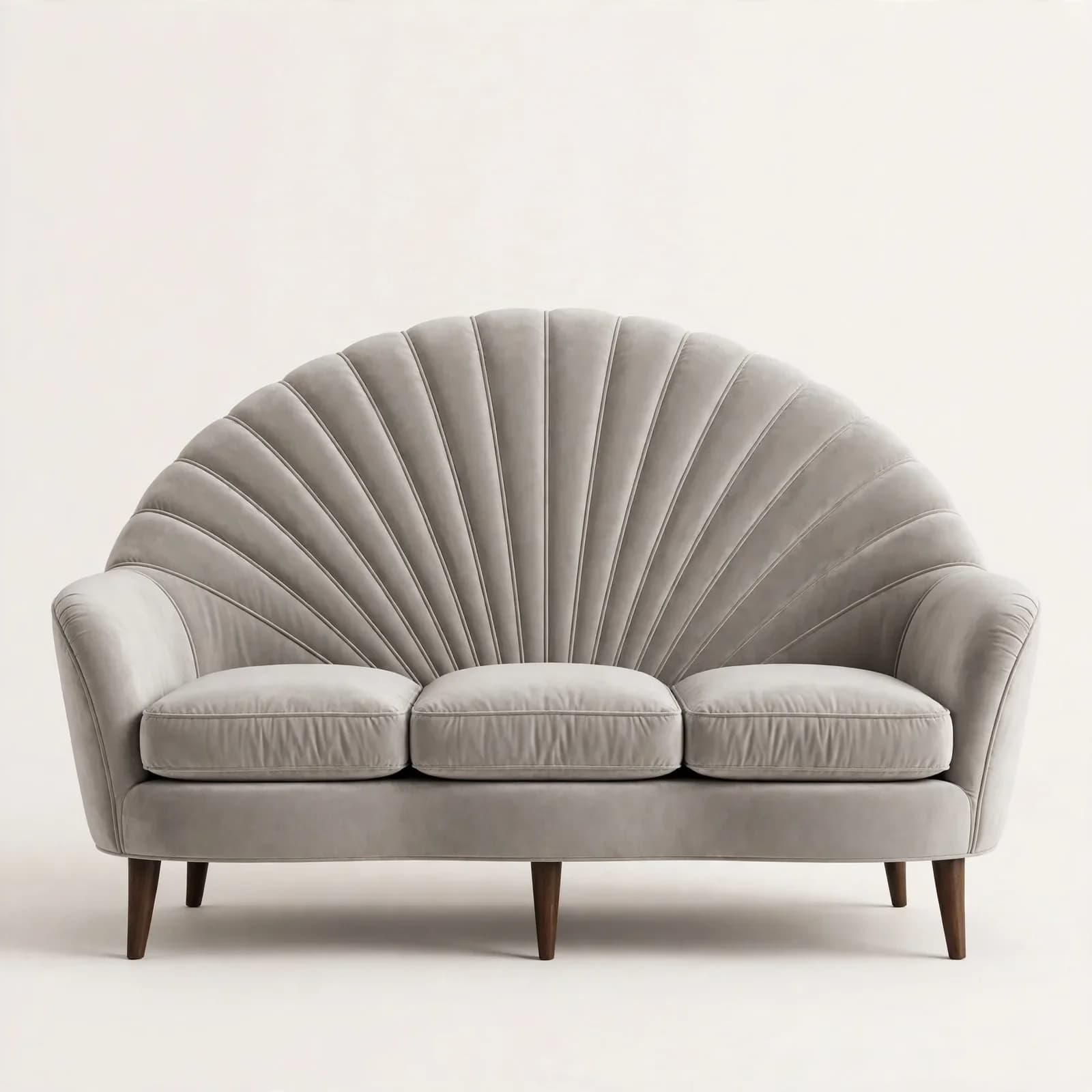 Shell Designer Sheesham Wood 3 Seater Sofa