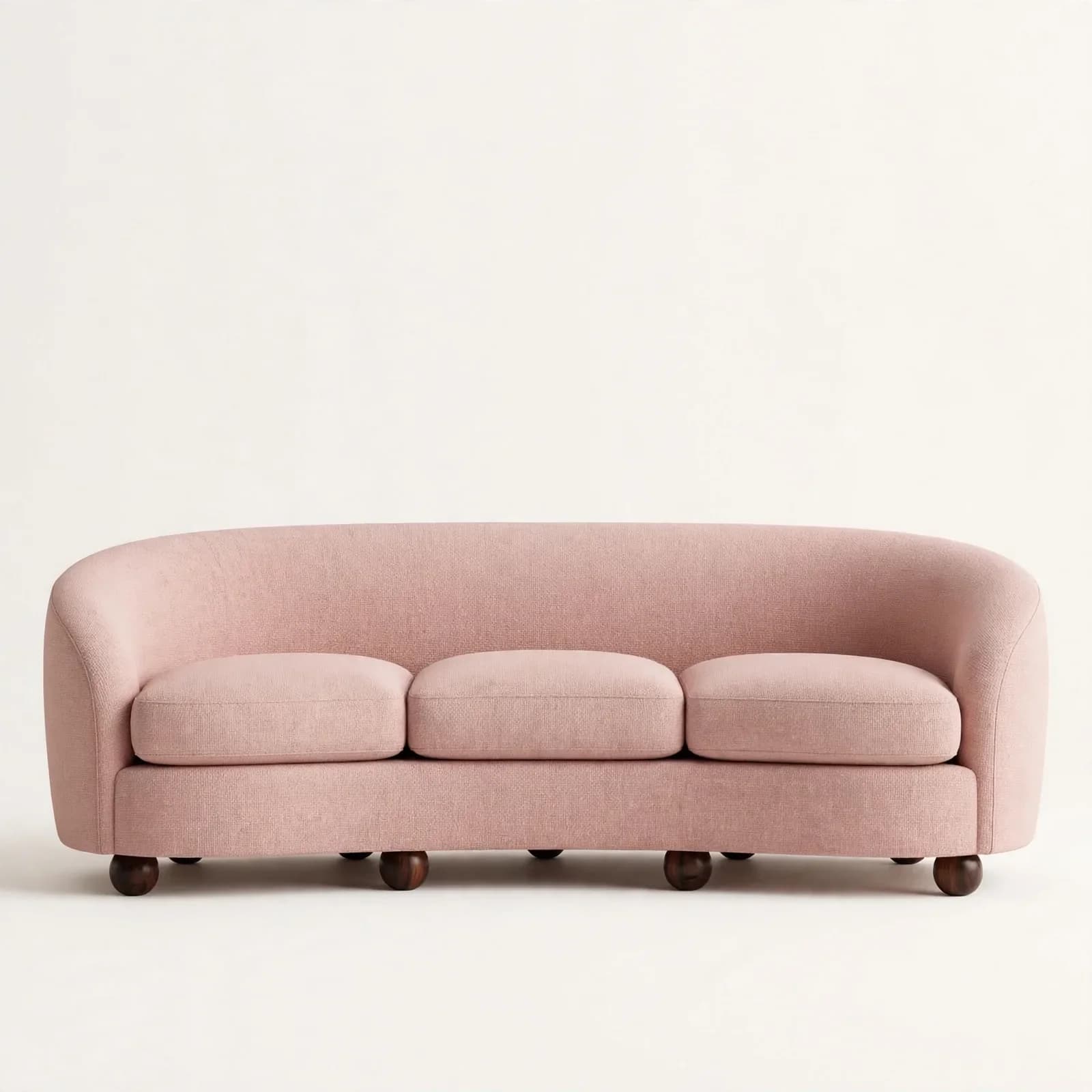 Barrel Designer Sheesham Wood 3 Seater Sofa