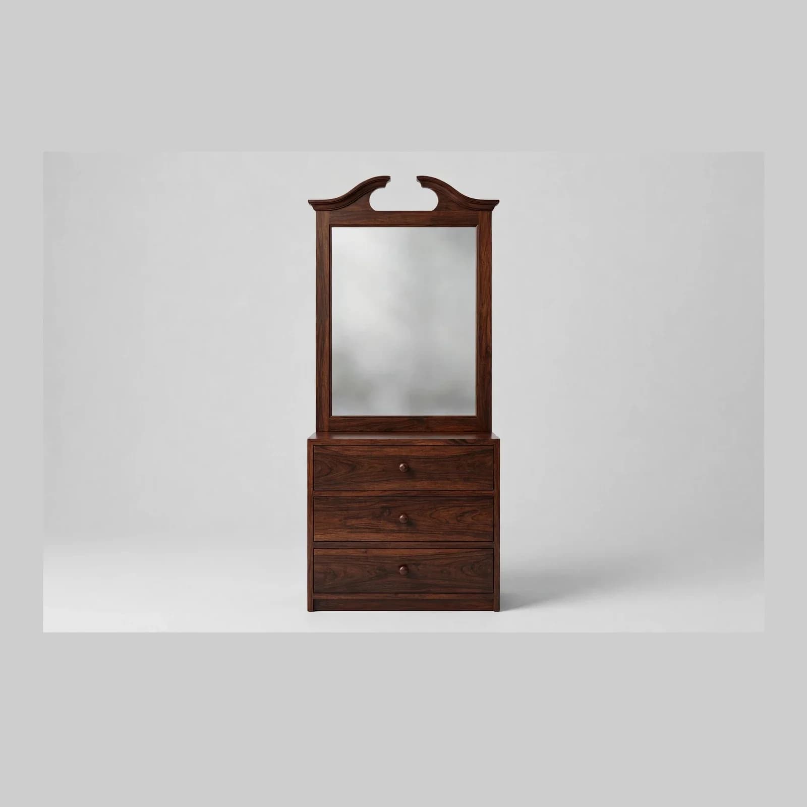 Pediment Sheesham Wood Dressing Table